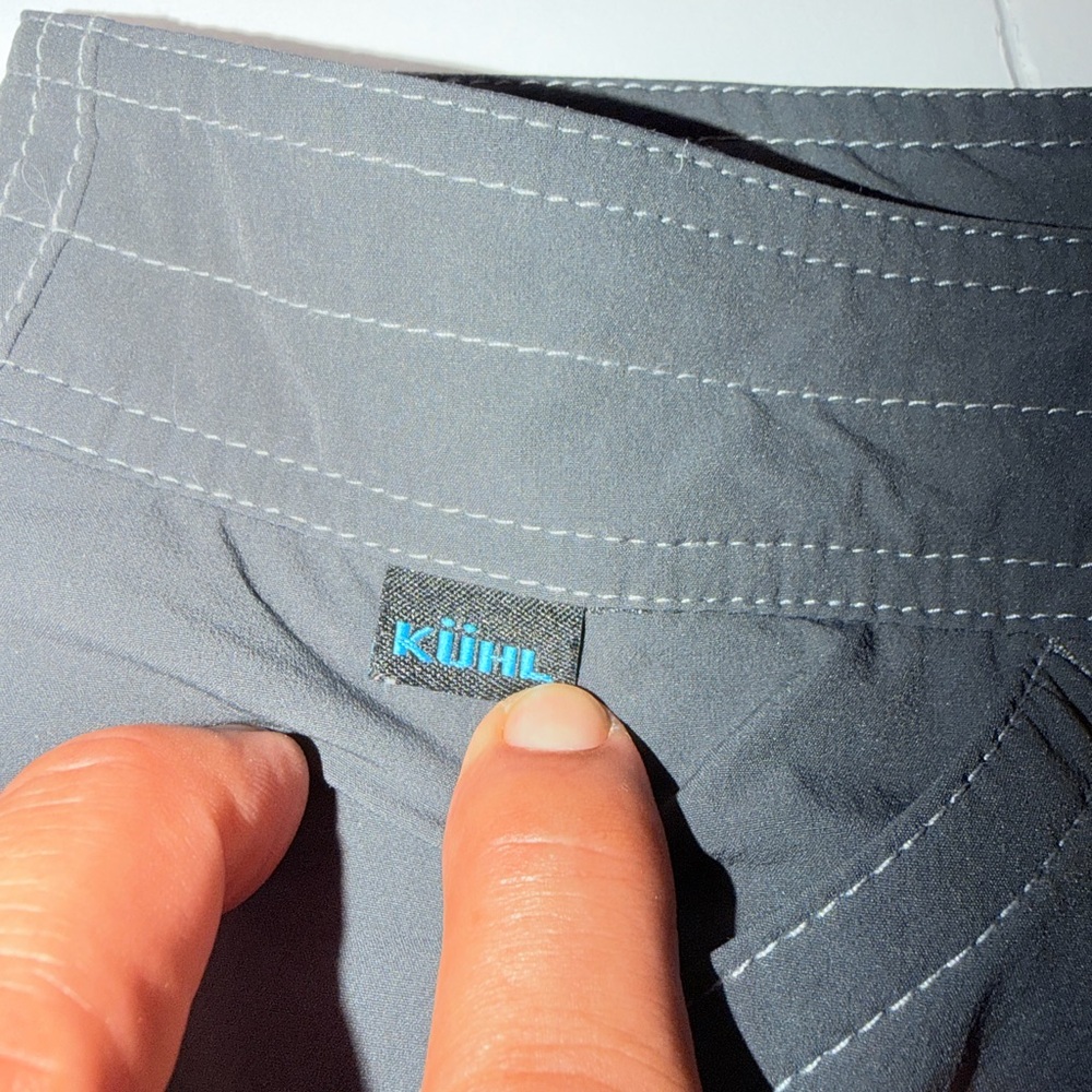 Men's Gray Performance Shorts - Picture 3 of 12